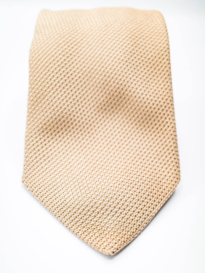 Paolo Albizzati Tie Silk Grenadine Tie - Light Gold