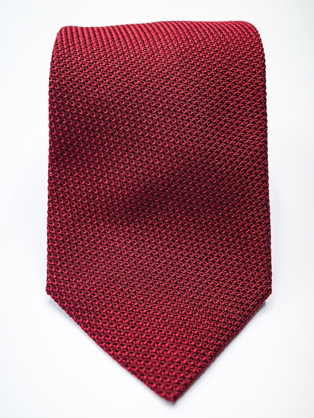 Paolo Albizzati Tie Silk Grenadine Tie - Merlot