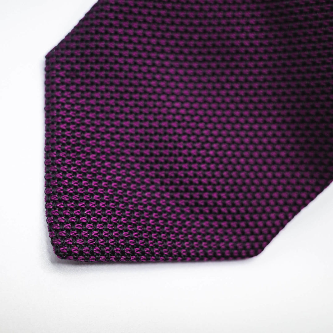 Paolo Albizzati Tie Silk Grenadine Tie - Purple