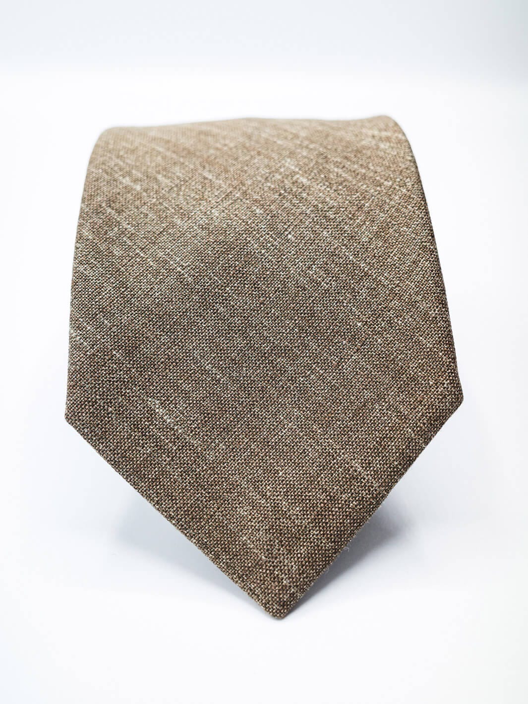 Tobacco Linen-Wool Tie – Anatoly & Sons