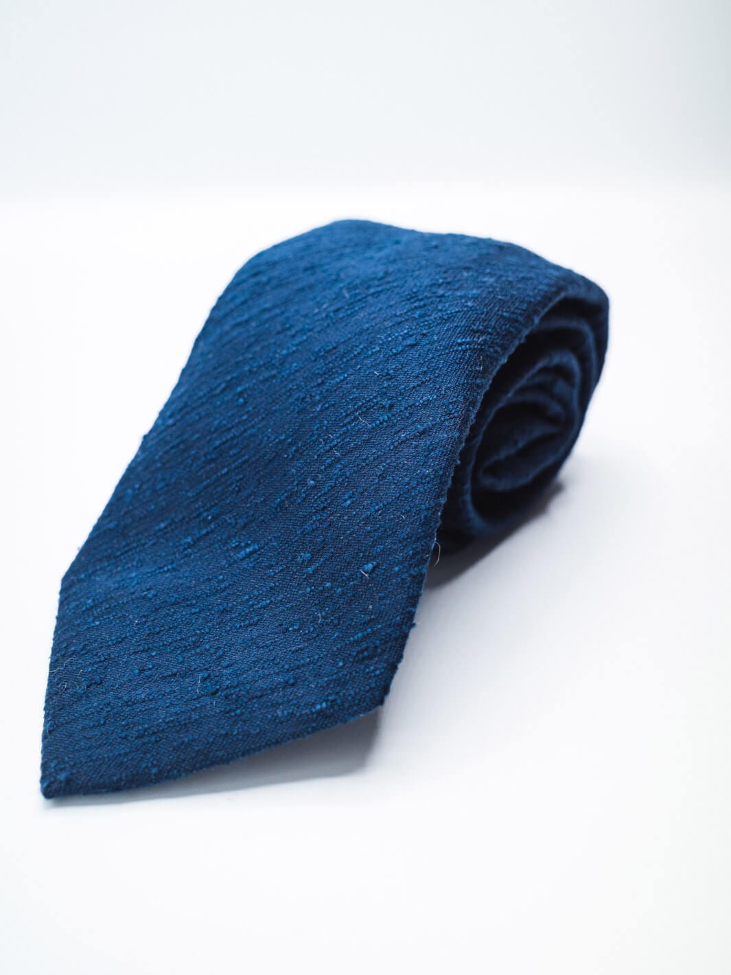 Paolo Albizzati Tie Silk Shantung Tie - Cobalt Blue