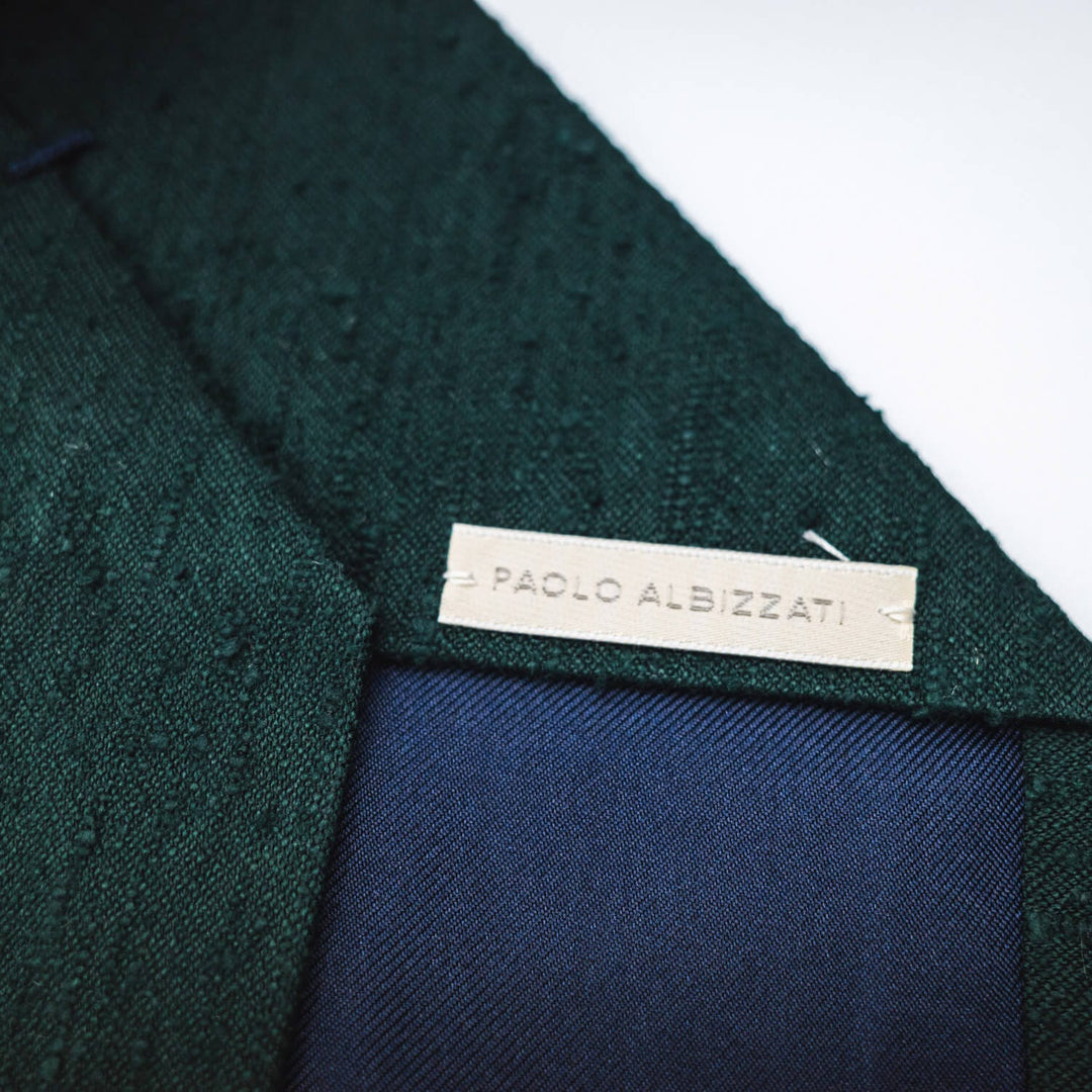 Paolo Albizzati Tie Silk Shantung Tie - Gable Green