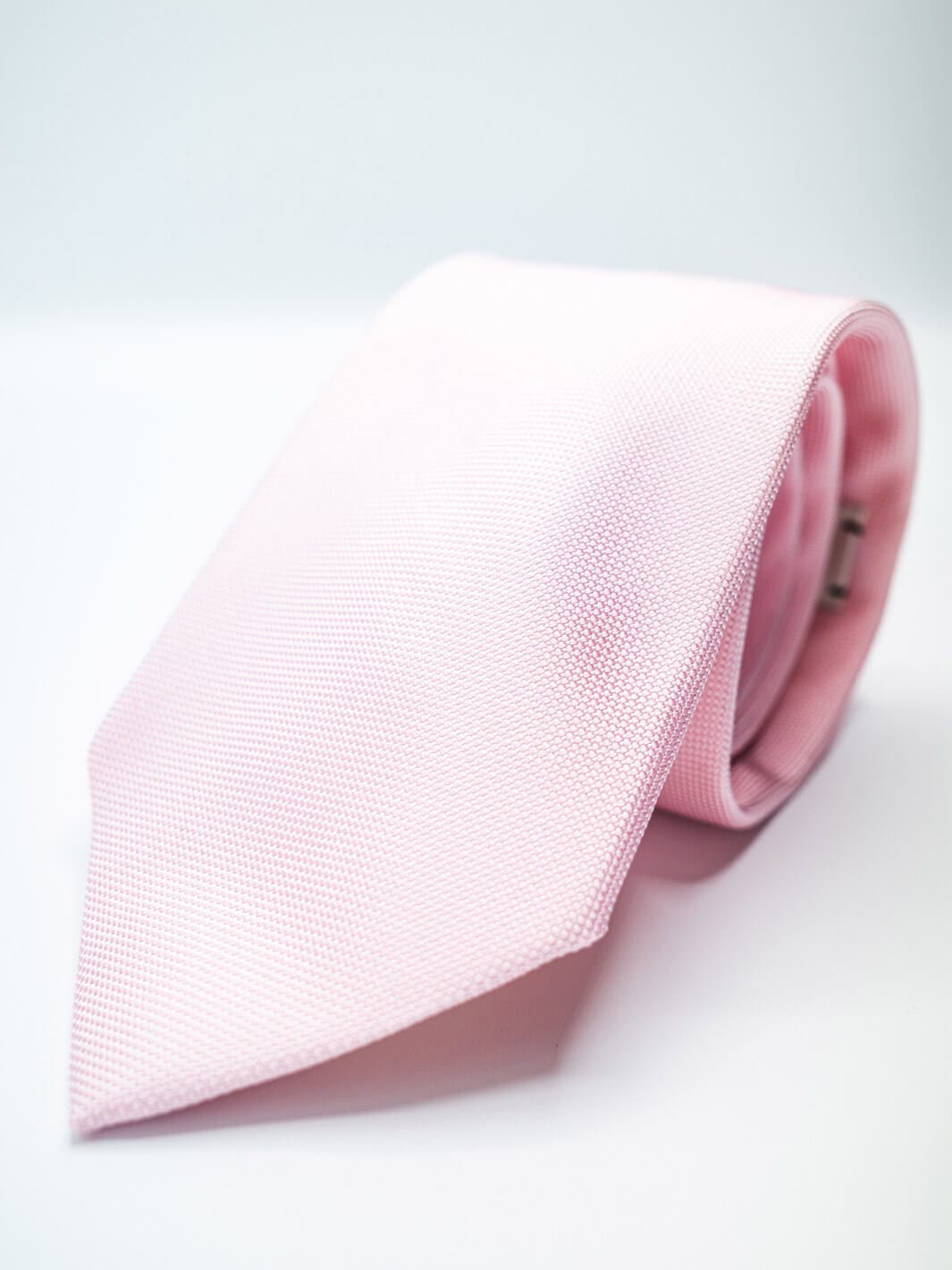 Paolo Albizzati Tie Solid Silk Tie - Light Pink
